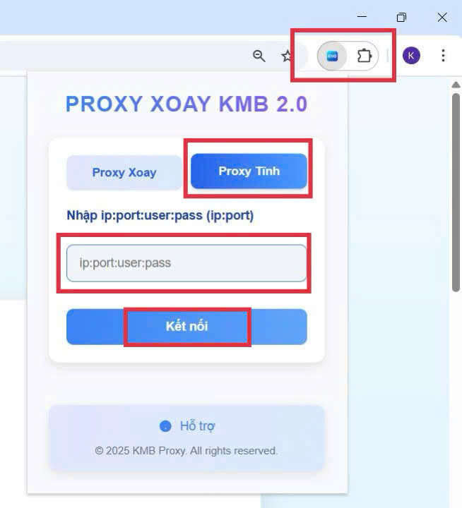 Sử dụng Proxy Tĩnh